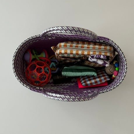【9月28日(月)〜10月2日(金)発送】 Bag×Handkerchief［I］Mekearibag BOUQUET _ Milk Tea × Gomashio
