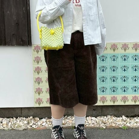 【10月26日(月)〜10月30日(金)発送】 BÉBÉ BAG No.9 ' gingham ' _Lemongrass