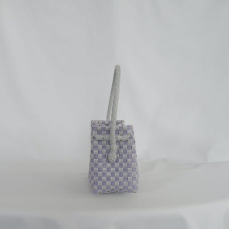【7月13日(月)〜7月17日(金)発送】 BÉBÉ BAG No.1 ' gingham ' _Purple Clay
