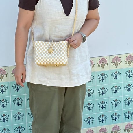 【6月8日(月)〜6月12日(金)発送】 Hello Bag No.15 ' gingham ' _Milk Crepe
