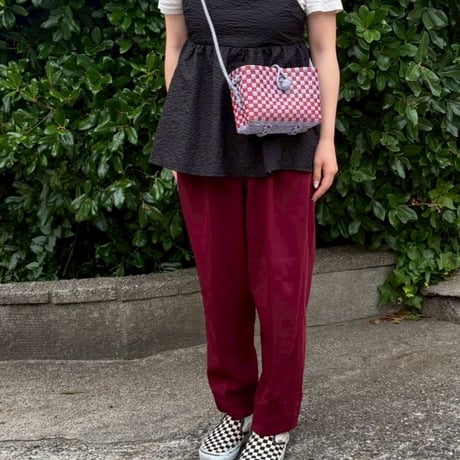 【6月8日(月)〜6月12日(金)発送】 Hello Bag No.26 ' gingham '_Humid Cherry