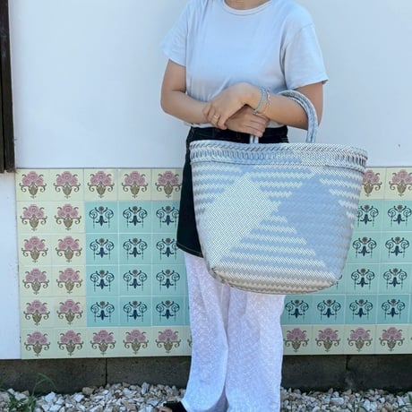 【8月10日(月)〜順次発送】  Mekearibag No.40 (Size: L) _ Silver × Yasashii Purple