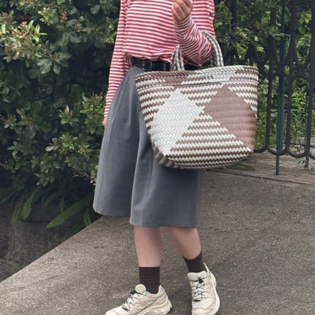 【7月21日(火)〜7月24日(金)発送】 Mekearibag No.25 (Size: L) _Mocha Brown × Gomashio