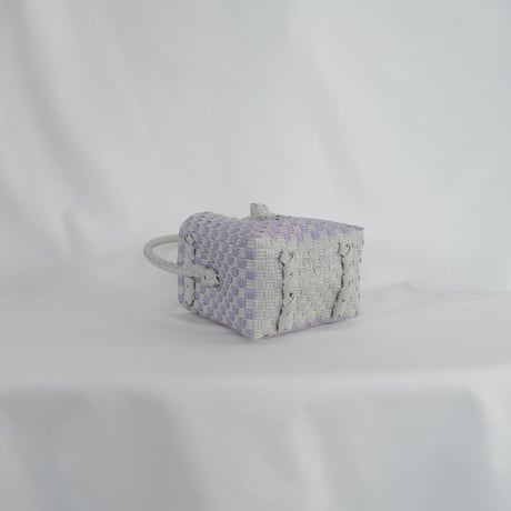 【7月13日(月)〜7月17日(金)発送】 BÉBÉ BAG No.1 ' gingham ' _Purple Clay