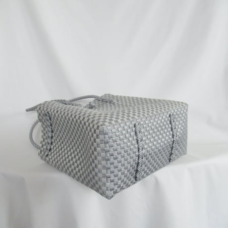 【6月15日(月)〜6月19日(金)発送】 Gummy Bag No.22 (Size: L) ' gingham ' _Silver Obscura