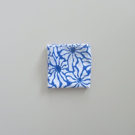 【6月22日(月)〜6月26日(金)発送】  Indian Cotton Handkerchief [H] - BLUE55