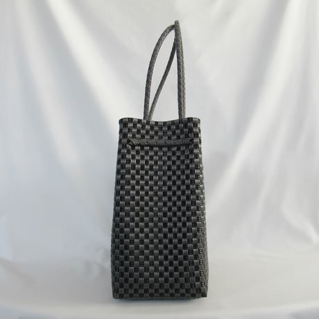 【9月14日(月)〜9月18日(金)発送】 Gummy Bag No.27 (Size: L) ' gingham ' _Charcoal Clay