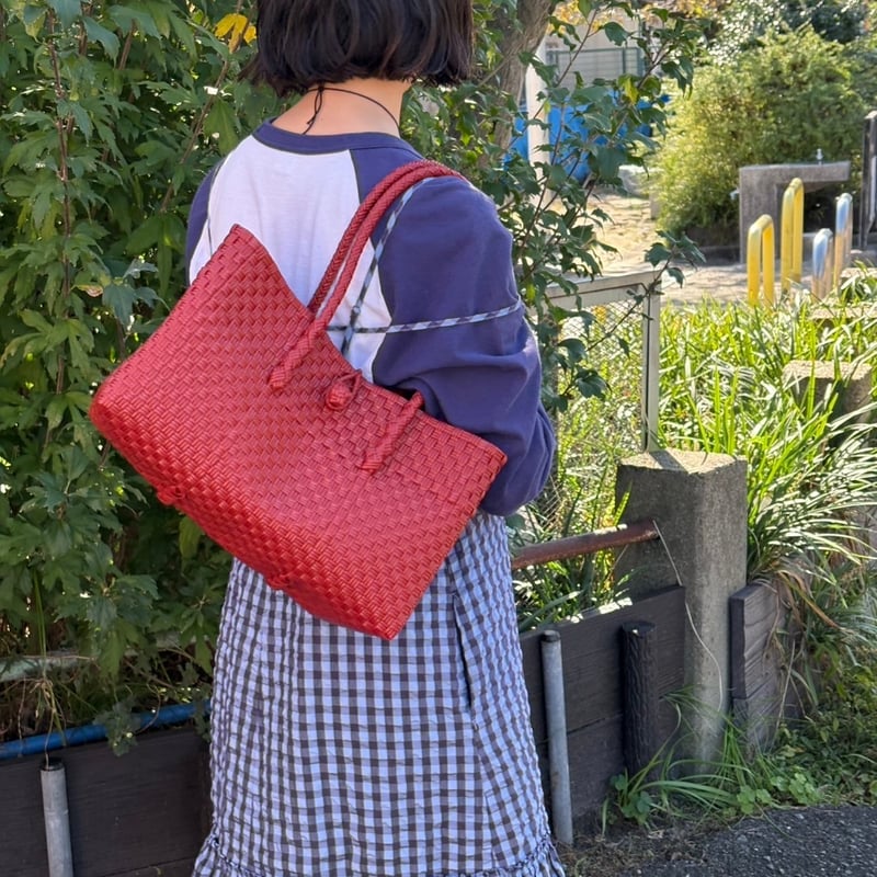 新品未使用★MEKEARISA★ BOSTON BAG ・チェリーレッド 8月12日(火)〜8月22日(金)発送】 BOSTON BAG No.7 _Cherry R
