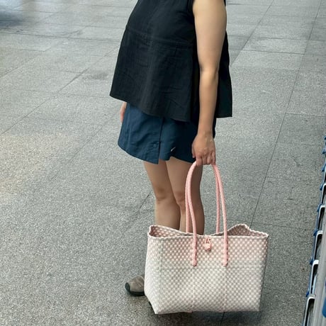 【7月21日(火)〜7月24日(金)発送】 ALLDAY BAG No.10  'gingham'   _Cotton Candy