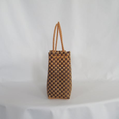 【7月6日(月)〜7月10日(金)発送】 Gummy Bag No.11 (Size: S) ' gingham ' _Caramel Mocha