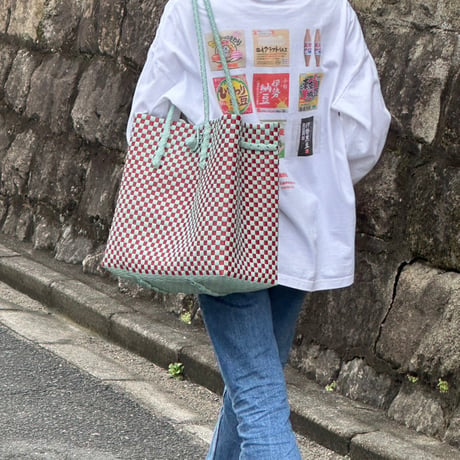 【7月21日(火)〜7月24日(金)発送】 Gummy Bag No.23 (Size: L) ' gingham ' _70's