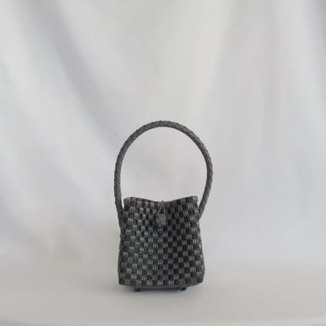 【10月26日(月)〜10月30日(金)発送】 BÉBÉ BAG No.12 ' gingham ' _ Charcoal Clay