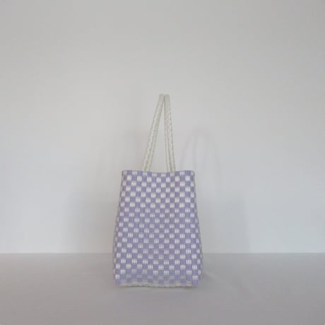 【10月26日(月)〜10月30日(金)発送】 BOSTON BAG No.33 'gingham' _ Milky Purple Fizz