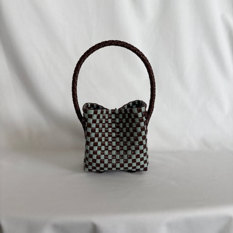 【9月28日(月)〜10月2日(金)発送】 BÉBÉ BAG No.14 ' gingham ' _Chocomint