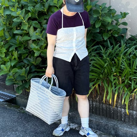 【10月5日(月)〜10月9日(金)発送】 Mekearibag No.26 (Size: L) _Silver × Gomashio
