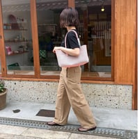 【6月22日(月)〜6月26日(金)発送】 BOSTON BAG No.32 'gingham'  _ Cotton Candy