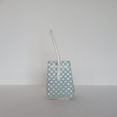 【10月26日(月)〜10月30日(金)発送】 BÉBÉ BAG No.15 ' gingham ' _ Dusty Blue Fizz