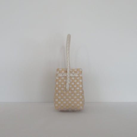 【10月26日(月)〜10月30日(金)発送】 BÉBÉ BAG No.14 ' gingham ' _ Custard Fizz