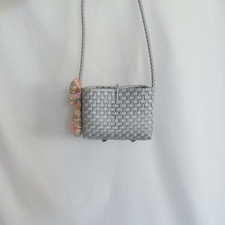 【6月15日(月)〜6月19日(金)発送】 Bag×Handkerchief［G］Hello bag _ Metallic Silver