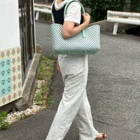 【6月29日(月)〜7月3日(金)発送】 BOSTON BAG No.20  'gingham' _ Orchid Dew
