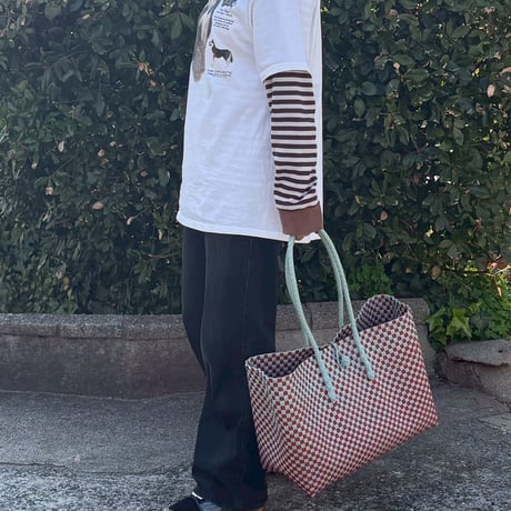 【6月8日(月)〜6月12日(金)発送】 ALLDAY BAG No.10  'gingham'  _70's