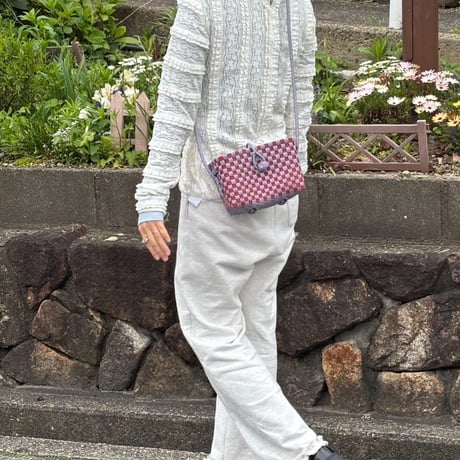 【6月8日(月)〜6月12日(金)発送】 Hello Bag No.26 ' gingham '_Humid Cherry