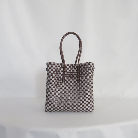 【7月13日(月)〜7月17日(金)発送】 Gummy Bag No.10 (Size: S) ' gingham ' _Urban Taupe