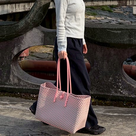 【6月8日(月)〜6月12日(金)発送】 ALLDAY BAG No.11  'gingham'   _Cotton Candy