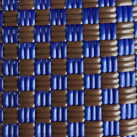 【8月31日(月)〜順次発送】 Gummy bag No.33 (Size: L) 'gingham'_Azzurro e Marrone