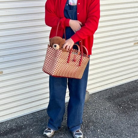 【6月8日(月)〜6月12日(金)発送】 BOSTON BAG No.21 'gingham' _ Apple Pie