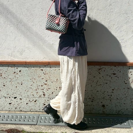 【6月8日(月)〜6月12日(金)発送】 Hello Bag No.25 ' gingham '_Guava