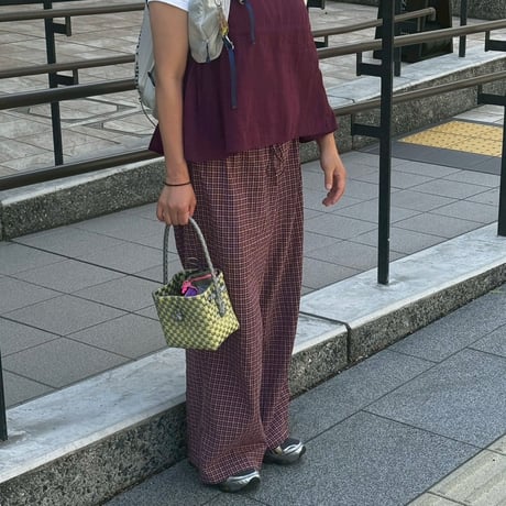 【6月8日(月)〜6月12日(金)発送】 BÉBÉ BAG No.2 ' gingham ' _Sparkle
