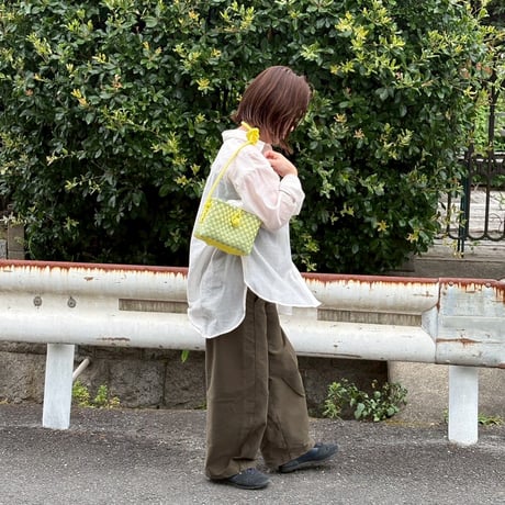 【7月21日(火)〜7月24日(金)発送】 Hello Bag No.27 ' gingham '_Lemongrass