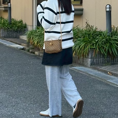 【10月26日(月)〜10月30日(金)発送】 Hello Bag No.9 ' gingham ' _Caramel Mocha