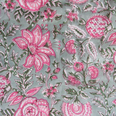 【9月24日(木)〜9月25日(金)発送】 Indian Cotton Handkerchief [F] - GREEN59