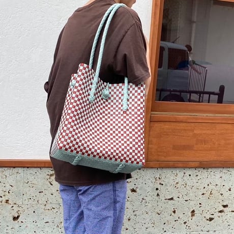 【6月15日(月)〜6月19日(金)発送】 Gummy Bag No.18 (Size: M) ' gingham ' _70's