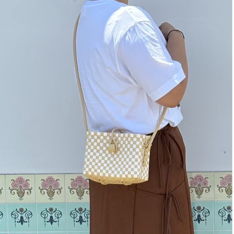 【6月8日(月)〜6月12日(金)発送】 Hello Bag No.15 ' gingham ' _Milk Crepe