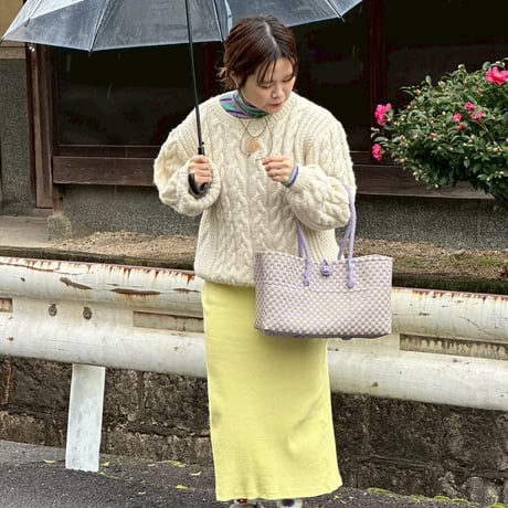 【10月26日(月)〜10月30日(金)発送】 BOSTON BAG No.34 'gingham'  _Earl Grey Milk Tea