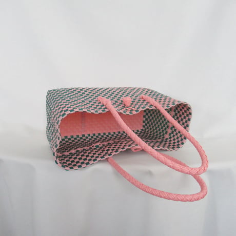 【6月8日(月)〜6月12日(金)発送】 BOSTON BAG No.24  'gingham' _ Guava