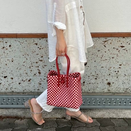 【7月6日(月)〜7月10日(金)発送】 Gummy Bag No.9 (Size: S) ' gingham ' _Poppy