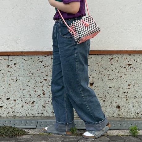 【7月21日(火)〜7月24日(金)発送】 Hello Bag No.25 ' gingham '_Guava