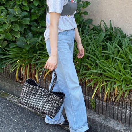 【7月13日(月)〜7月17日(金)発送】 BOSTON BAG No.12 _ Black × Silver