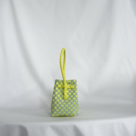 【6月15日(月)〜6月19日(金)発送】 BÉBÉ BAG No.13 ' gingham ' _Lemongrass