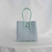 【6月22日(月)〜6月26日(金)発送】 Gummy Bag No.8 (Size: S) ' gingham ' _Orchid Dew