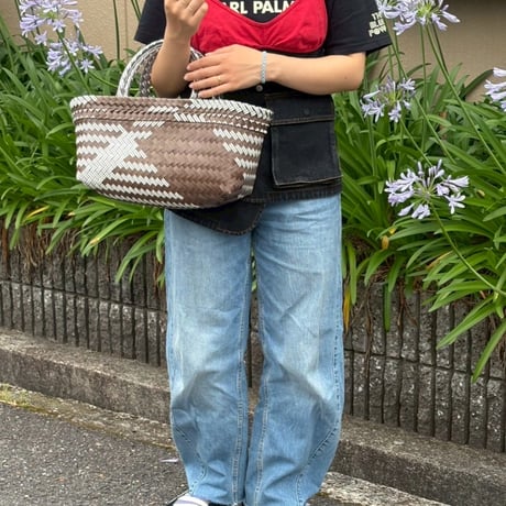 【7月27日(月)〜7月31日(金)発送】 Mekearibag BOUQUET(cross) No.2 _Mocha Brown × Gomashio