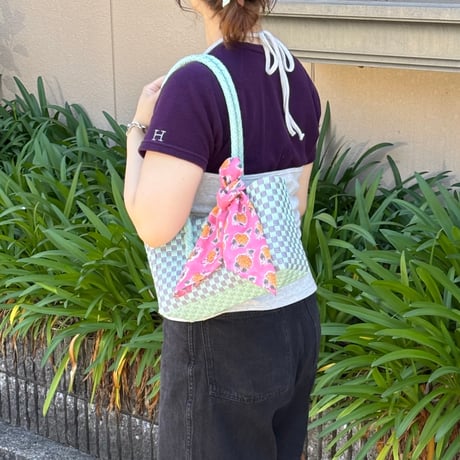 【6月22日(月)〜6月26日(金)発送】 Indian Cotton Handkerchief [K] - DP53