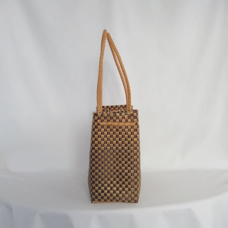 【9月24日(木)〜9月25日(金)発送】 Gummy Bag No.21 (Size: M) ' gingham ' _Caramel Mocha