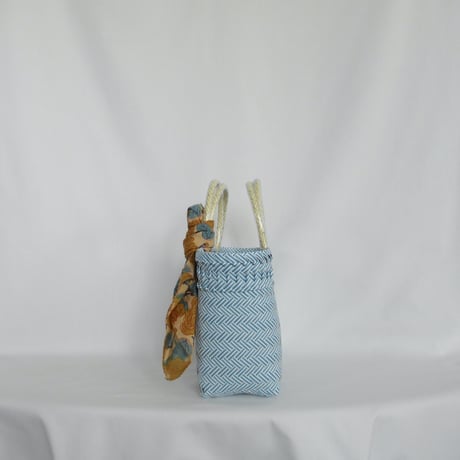 【6月15日(月)〜6月19日(金)発送】 Bag×Handkerchief［D］Mekearibag (Size : S) _Powder Blue