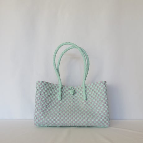 【10月26日(月)〜10月30日(金)発送】 BOSTON BAG No.15  'gingham' _Orchid Dew