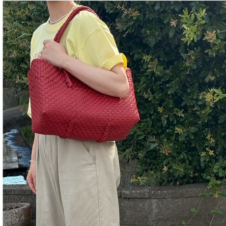 【6月8日(月)〜6月12日(金)発送】 BOSTON BAG No.5 _ Cherry Red